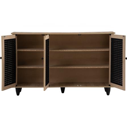 NUHOOM SHOES CABINET ALMO 3 DOOR SONOMA OAK