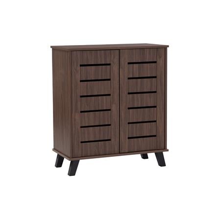 NUHOOM SHOES CABINET IRAN 2 DOOR NATURAL WALNUT
