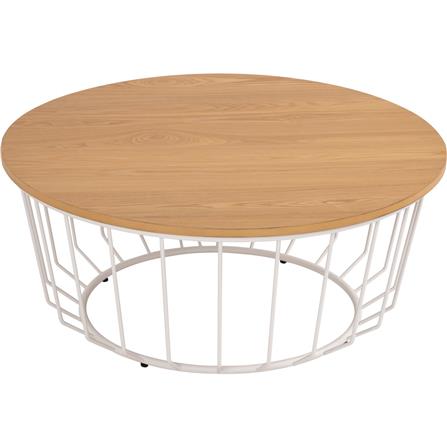 NESTHOUZ FLUX ROUND COFFEE TABLE 801/102 NATURAL COLOUR