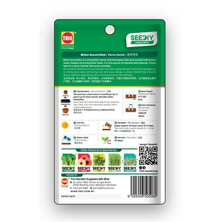 TRIO SEEDIY BITTER GOURD MINI SEED