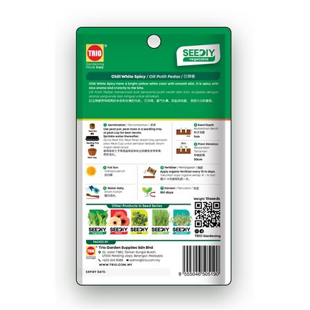 TRIO SEEDIY CHILI WHITE SPICY SEED