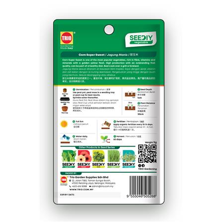 TRIO SEEDIY CORN SUPER SWEET SEED