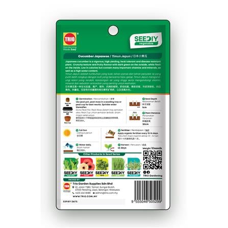 TRIO SEEDIY CUCUMBER JAPANESE SEED