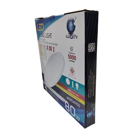 IWACHI CEILING LAMP IWC 80W CLMP 3 IN 1 ACRYLIC  WHITE 19"