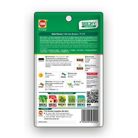 TRIO SEEDIY KALE FLOWER SEED