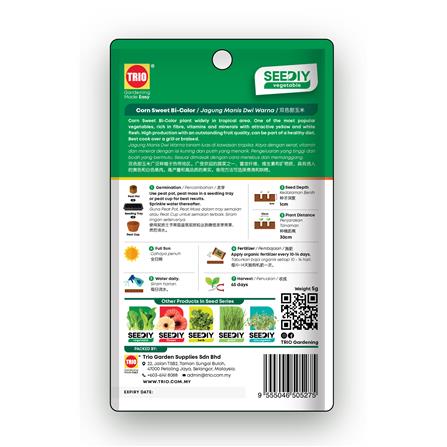 TRIO SEEDIY CORN SWEET BI-COLOR SEED