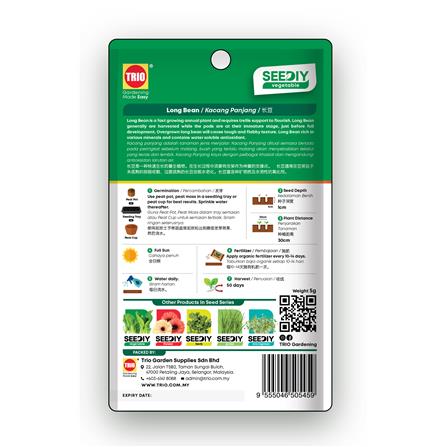 TRIO SEEDIY LONG BEAN SEED