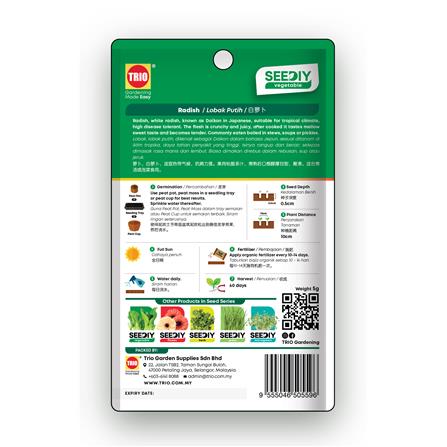 TRIO SEEDIY RADISH SEED