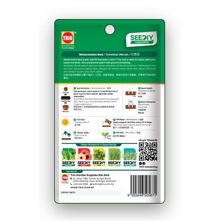 TRIO SEEDIY WATERMELON RED SEED