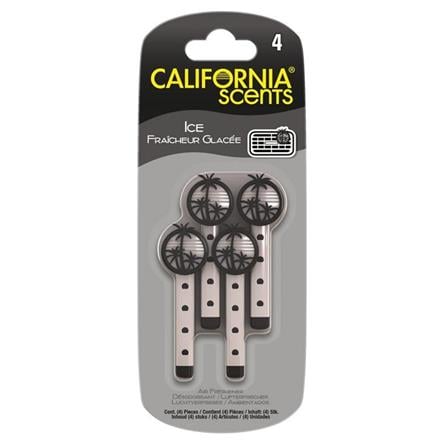 CALIFORNIA SCENTS VENT STICKS - ICE (4's)