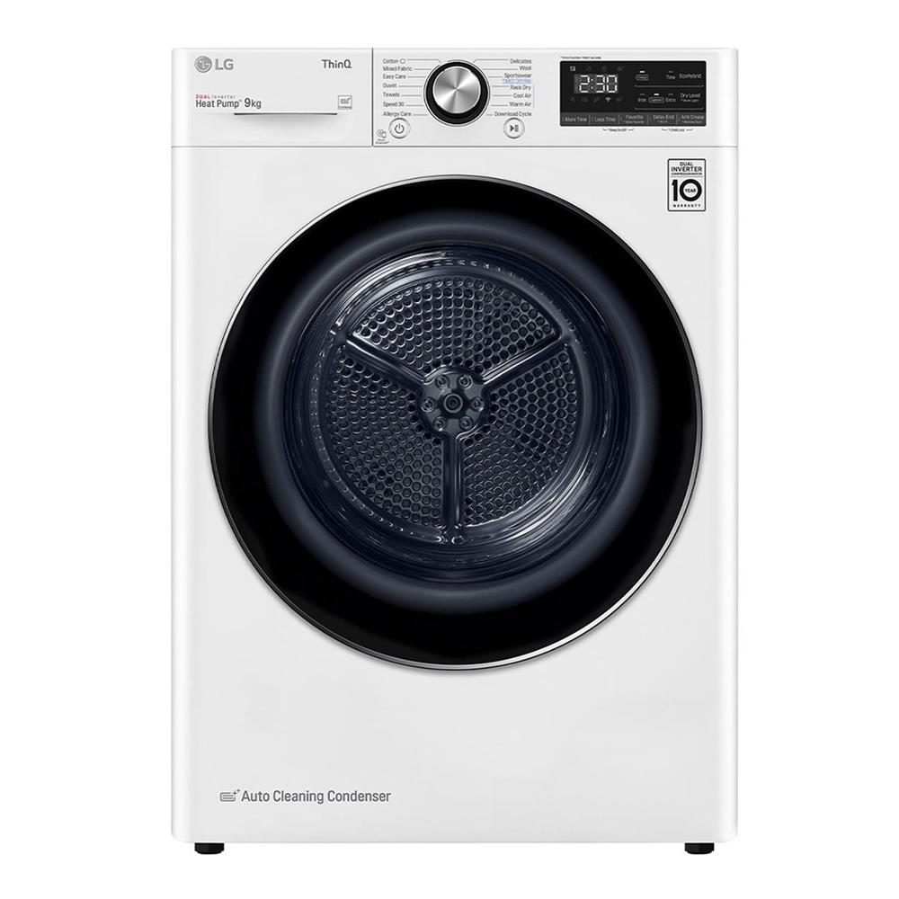 LG FRONT LOAD DRYER VDH9066WS 9KG WHITE