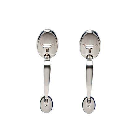 ISON HANDLE GRIP SET ZINC-ALLOY 2810-STAINLESS STEEL