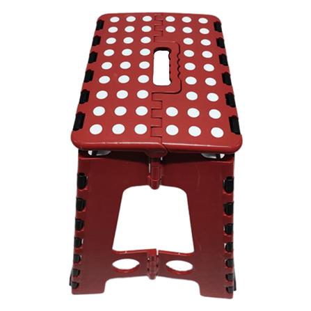 FURDINI BATHROOM FOLDABLE STOOL UNO-L RED/BLACK H45XW40.50XD35 CM