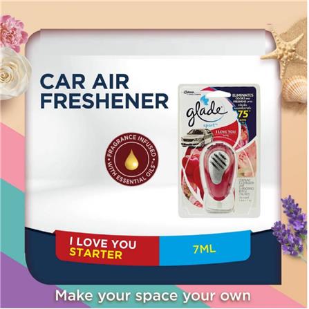 GLADE SPORT CAR AIR FRESHENER 7ML I LOVE YOU