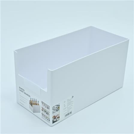 TALL ORGANIZING BOX KECH NEAT L 14X28X15CM WHITE