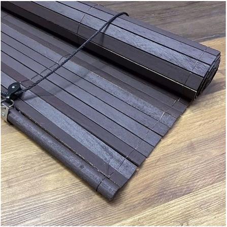 OUTDOOR WOODEN BLIND 5X7 FT V/B - WALNUT