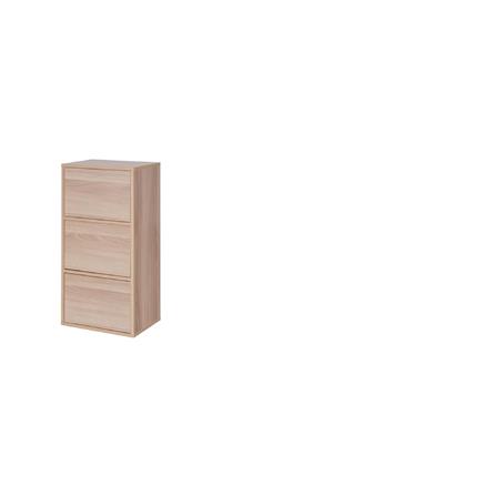 OPEN SHELF 3TIER DOORS FINN WHITE OAK