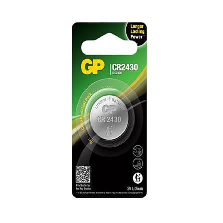 GP LITHIUM CELL BATTERY CR2430 CARD 1