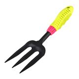 WEEDING STEEL FORK WITH RUBBER HANDLE FG-01 SPRING GREEN