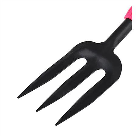 WEEDING STEEL FORK WITH RUBBER HANDLE FG-01 SPRING GREEN