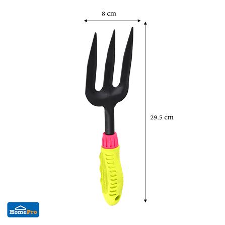 WEEDING STEEL FORK WITH RUBBER HANDLE FG-01 SPRING GREEN