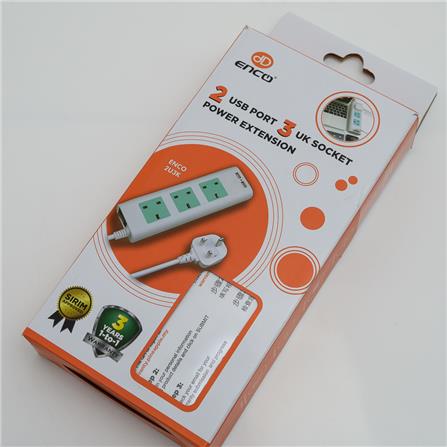 POWER STRIP 3G2M  3G2M+2USB 2U3KBU ENCO ENCO