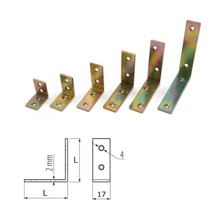 DEXZON STEEL BRACKETS L-SHAPED SA-4M 10PCS EACH