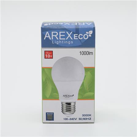 LED A60 ECO 10W 3K WARM WHITE E27 LEDE10Y27 AREX