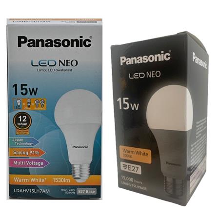 PANASONIC LED BULB NEO 15W E27 WARM WHITE LDAHV15LH7AM/9AM