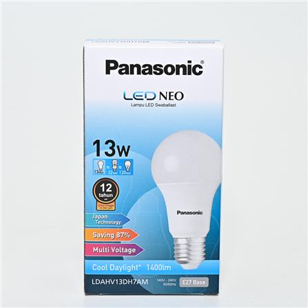 PANASONIC LED BULB NEO 13W E27 COOL DAYLIGHT LDAHV13DH7AM/9AM