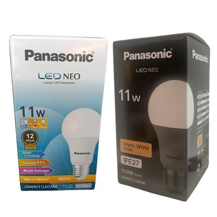 PANASONIC LED BULB NEO 11W E27 WARM WHITE LDAHV11LH7AM/9AM