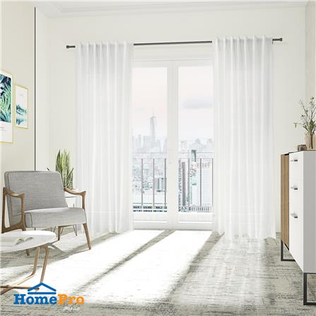 HLS SHEER CURTAIN HIDDEN TAP KURT 135X180CM WHITE