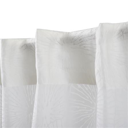 HLS SHEER CURTAIN HIDDEN TAP CORAL 135X220CM WHITE