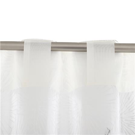HLS SHEER CURTAIN HIDDEN TAP CORAL 135X220CM WHITE