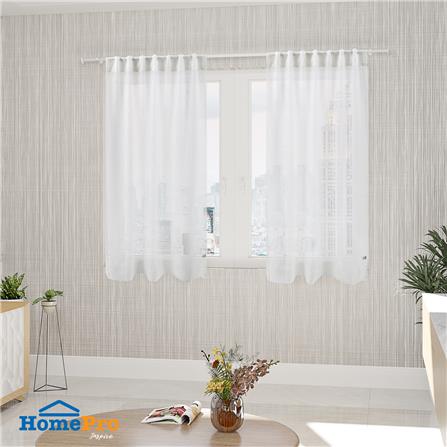 HLS SHEER CURTAIN HIDDEN TAP CORAL 135X220CM WHITE