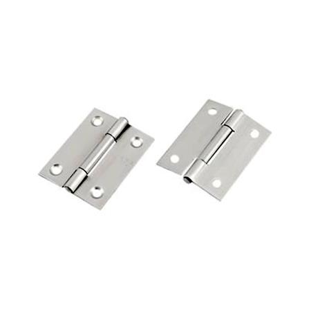 DEXZON FIXED PIN BUTT HINGE STL-H20 2PCS EACH STAINLESS STEEL
