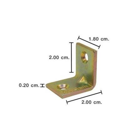 DEXZON ANGLED BRACKET SA-4S 20MM RAINBOW 10PCS EACH