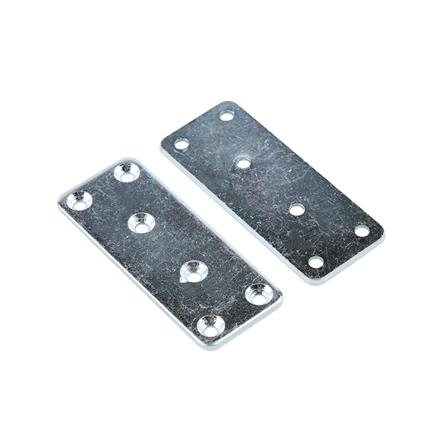 DEXZON CONNECTOR STEEL PLATE SP-003 4PCS EA SILVER