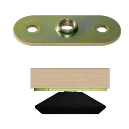 FURNITURE FIXING PLATES DEXZON AP 20-80 4EA/PACK