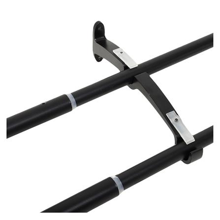 HLS DOUBLE CURTAIN ROD IRON BALL 110-210CM BLACK