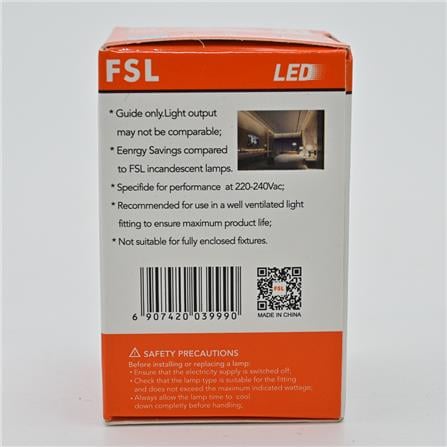 FSL LED PINGPONG BULB 2W E27 WHITE