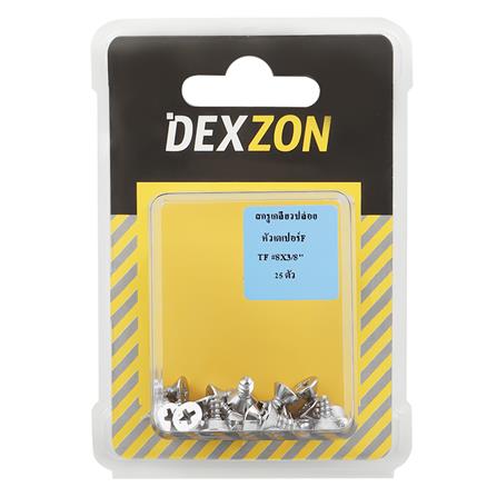 SELF-TAPPING SCREWS TF DEXZON 8X3/8IN 25EA