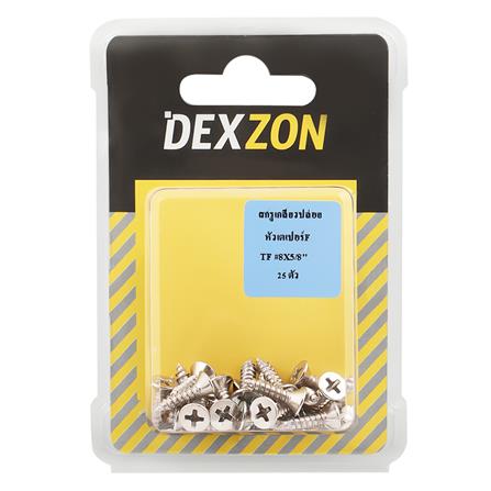 SELF-TAPPING SCREWS TF DEXZON 8X5/8IN 25EA