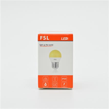 FSL LED PINGPONG BULB 2W E27 YELLOW
