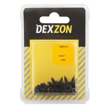 DEXZON TAPPING SCREW 3/4INCH 25EACH BLACK