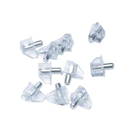 DEXZON SHELF SUPPORT PIN SS-40 10PCS EACH TRANSPARENT