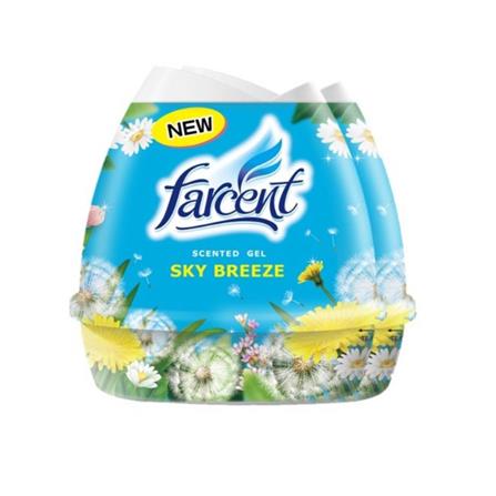 FARCENT AIR REFRESHER SCENTED GEL 200Gx2 AA1253BAE SKY BREEZE