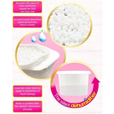 FARCENT DEHUMIDIFIER DISPOSABLE CHARCOAL 500ML 4S'