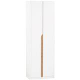 NUHOOM WARDROBE MANDO 2 DOOR WHITE LAMINATED BOARD