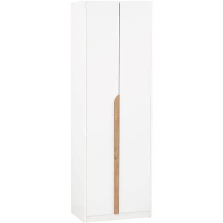 NUHOOM WARDROBE MANDO 2 DOOR WHITE LAMINATED BOARD